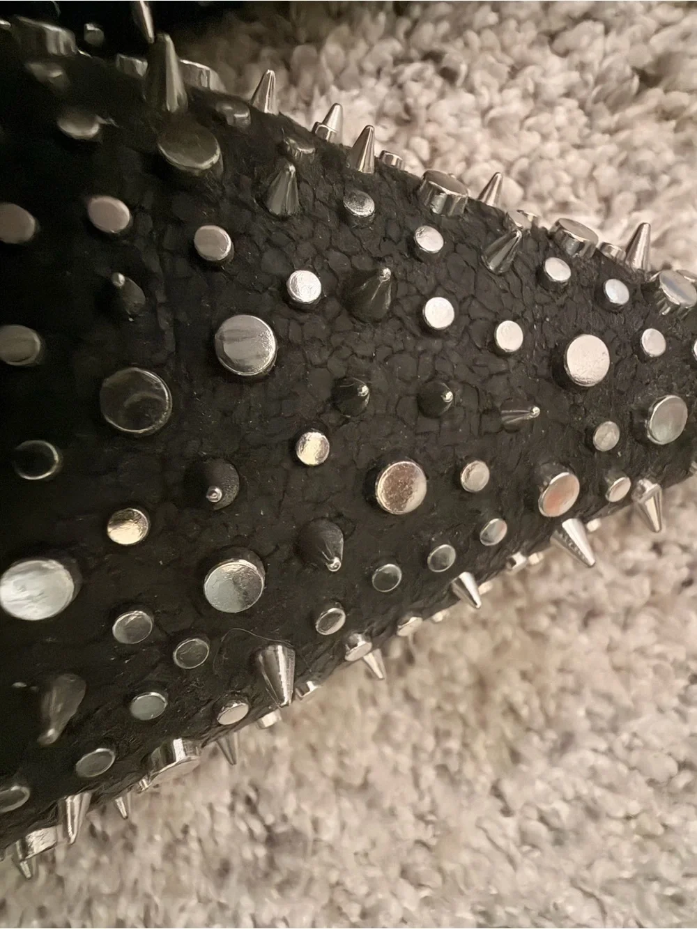 Zara Slingback Studded Low Heel Shoes Black Size 39 Size 8 - Picture 6 of 8